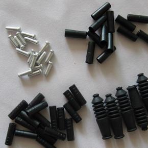 自行車(chē)剎車(chē)變速線管套橡膠防塵套鋁質(zhì)線芯線尾帽單車(chē)線管組配件